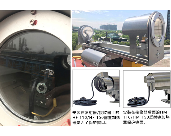 長光程臭氧分析系統主要維護部件圖